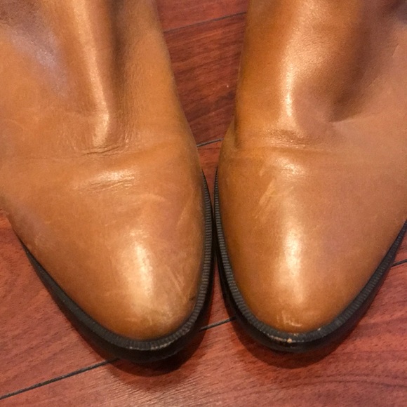 Michael Kors tan leather riding boots - Picture 2 of 8